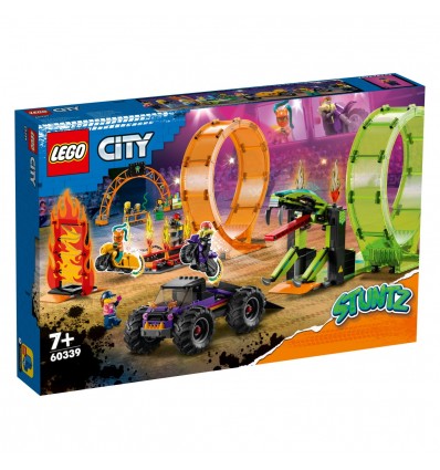 Lego® City 60339 Dvojna kaskaderska zanka
