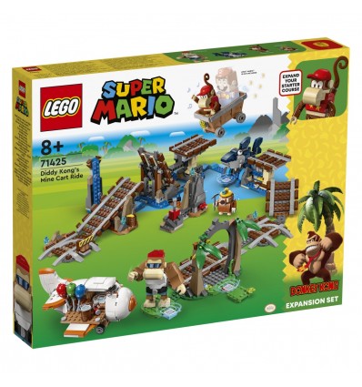 Lego® Super Mario™ 71425 Razširitveni komplet Diddy Kongova vožnja z rudniškim vozičkom