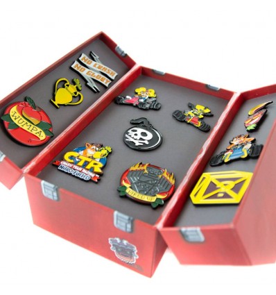 Official Crash Team Racing Nitro-Fueled Toolbox Pin Set