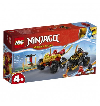 Lego® Ninjago® 71789 Spopad med Kaijem v avtu in Rasom na motorju