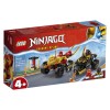 Lego® Ninjago® 71789 Spopad med Kaijem v avtu in Rasom na motorju