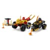 Lego® Ninjago® 71789 Spopad med Kaijem v avtu in Rasom na motorju