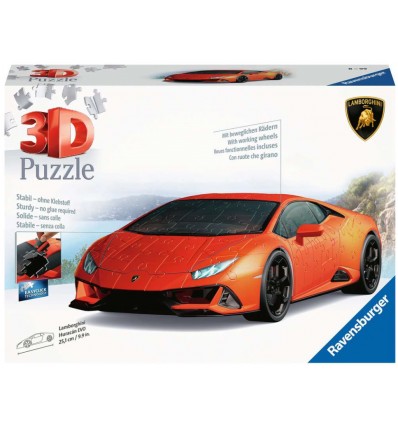 Sestavljanka 3D Lamborghini HUracan Evo 108d EOL