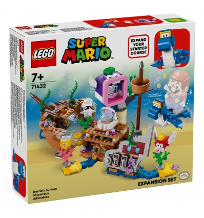 Lego® Super Mario™ 71432 Razširitveni komplet Dorriejina dogodivščina na ladijski razbitini