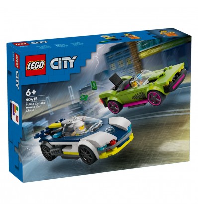 Lego® City 60415 Policijski avtomobil in avto z močnim motorjem