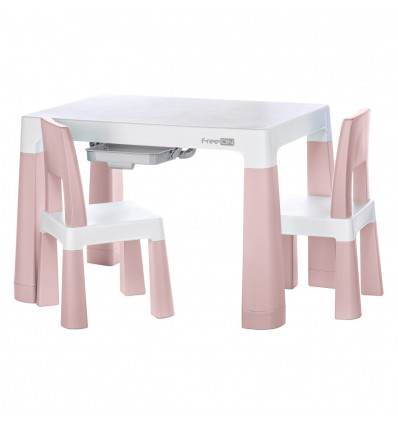 FreeON mizica in dva stola Neo roza