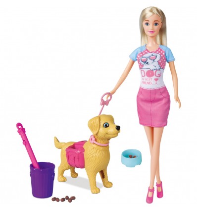 Masen Toys punčka z ljubkim psom