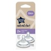 Tommee Tippee cucelj silikon Natural Start, slow, 0m+, 2/1