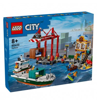 Lego® City 60422 Obmorska luka s tovorno ladjo