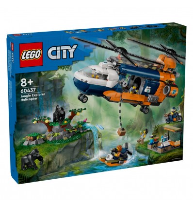 Lego® City 60437 Helikopter v postojanki raziskovalca džungle