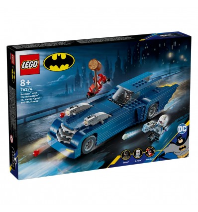 Lego® Super Heroes 76274 Batman™ z Batmobilom™ proti Harley Quinn™ in G. Freezu™