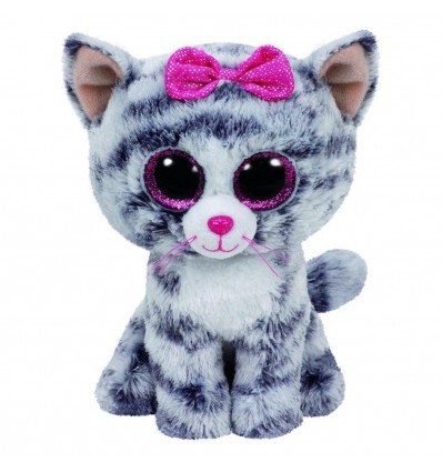 TY Beanie Boos Kiki - siva mačka (15 cm)