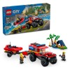 Lego® City 60412 Gasilski tovornjak 4x4 z reševalnim čolnom