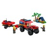 Lego® City 60412 Gasilski tovornjak 4x4 z reševalnim čolnom