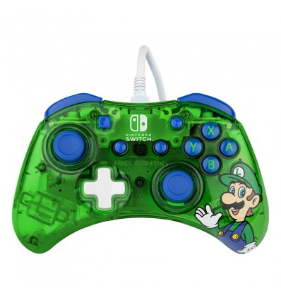 PDP NINTENDO SWITCH WIRED CONTROLLER ROCK CANDY MINI - LUIGI