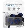 GIOTECK SNIPER THUMB GRIPS za PS5 - maskirno modre barve