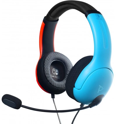 Slušalke PDP LVL40 Chat Headset za NINTENDO SWITCH modro/rdeče barve