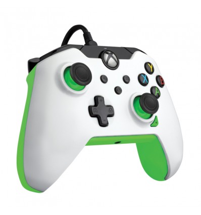 PDP XBOX WIRED CONTROLLER WHITE - NEON belo zelene barve