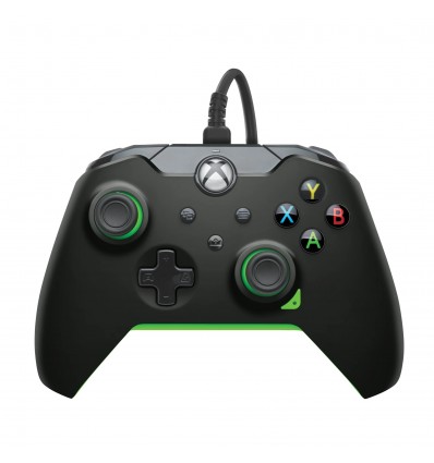 PDP XBOX WIRED CONTROLLER BLACK - NEON črno zelene barve