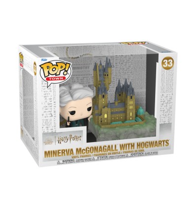 FUNKO POP TOWN: HARRY POTTER - MINERVA W/HOGWARTS