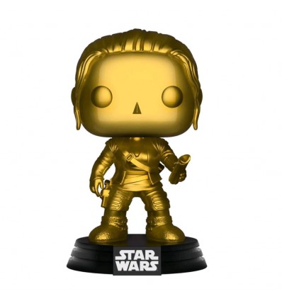 FUNKO POP: STAR WARS - REY (CHROME - MATT GOLD)(EXCL.)