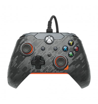 PDP XBOX WIRED CONTROLLER CARBON - ATOMIC (ORANGE)