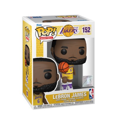 FUNKO POP NBA: LAKERS - LEBRON JAMES (YELLOW JERSEY)