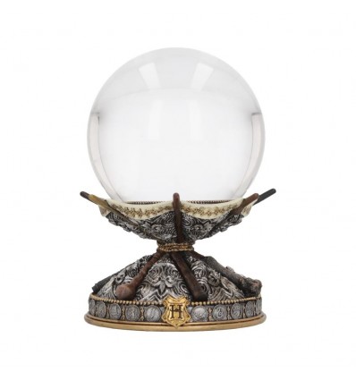 NEMESIS NOW HARRY POTTER WAND CRYSTAL BALL & HOLDER 16CM