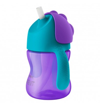 Avent lonček s slamico, 200ml, 9m+, ž