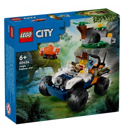 Lego® City 60424 Terenec raziskovalca džungle in naloga rdeči panda