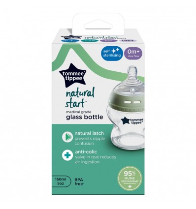 Tommee Tippee steklenička steklena NS 150ml