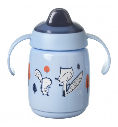 Tommee Tippee lonček z ustnikom in ročaji, Sippee, 6m+, 300ml, blue blue