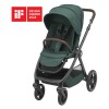 Maxi Cosi Ogrodje s sedežno enoto dark frame + dark brown leather Oxford essential green