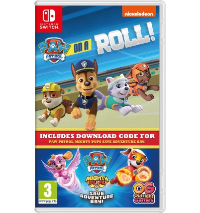 Paw Patrol: On a roll! and PAW Patrol: Mighty Pups Save Adventure Bay Bundle (CIAB) (Nintendo Switch)