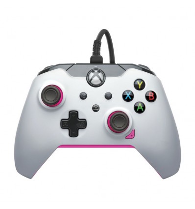 PDP XBOX WIRED CONTROLLER WHITE - FUSE (PINK)