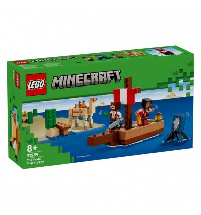 Lego® Minecraft® 21259 Potovanje s piratsko ladjo