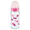 Nuk steklenička steklena FC+ 240 ml, 0-6 m