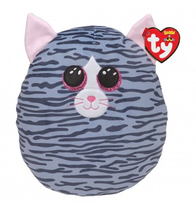 TY Squishy Beanies KIKI - siva muca, (30 cm)