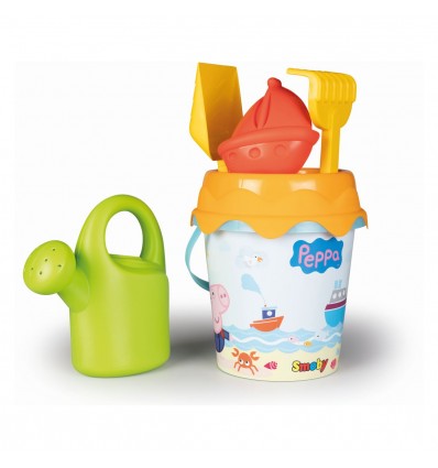 Smoby vedro set Peppa Pig Garnished Bucket Smoby s kanglico velikost 17 cm