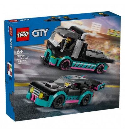 Lego® City 60406 Dirkalni avto in tovornjak za prevoz avtomobilov