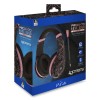 4GAMERS PS4 STEREO GAMING HEADSET ROSE GOLD EDITION - ABSTRACT BLACK