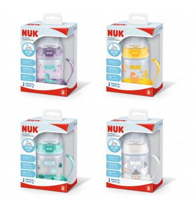 Nuk lonček FC z vgrajenim temp. indokatorjem, silikon, 150 ml Multicolor