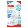 Nuk cucelj silikon FC (6-18 m), y pretok, 2kosa Multicolor