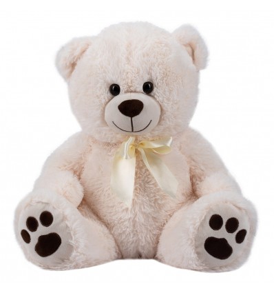 Free 2 Play plišasti medved Cuddly, 38 cm, beli