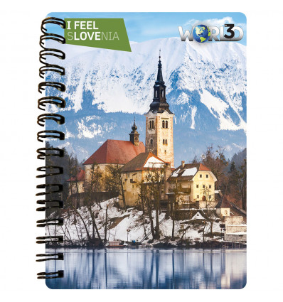 3D notebook A6 50L - Bled I Feel Slovenia