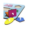 Otroška razvojna igrača Montessori Geometrijski liki in barva