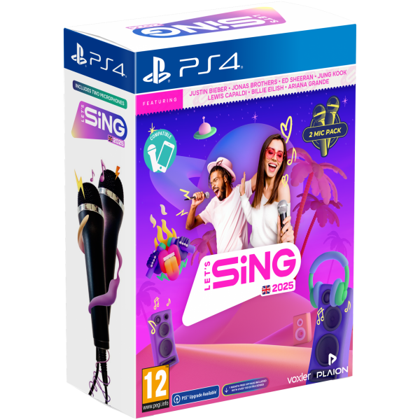 Lets Sing 2025   Double Mic Bundle Playstation 4