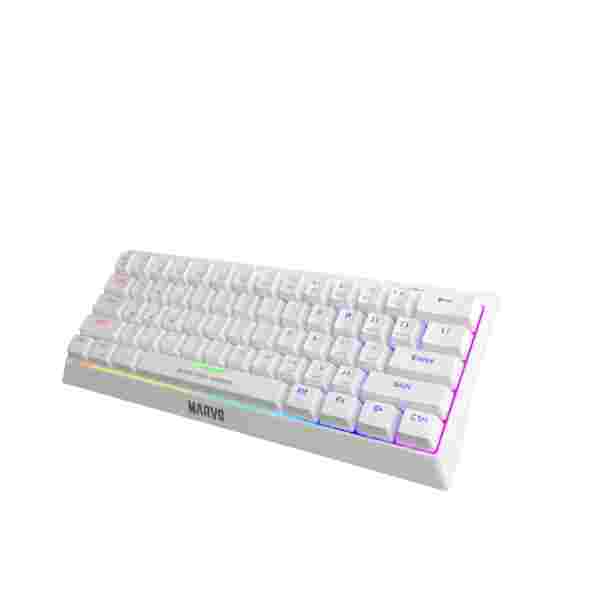 MARVO KG962 MECHANICAL KEYBOARD - WHITE - Image 3