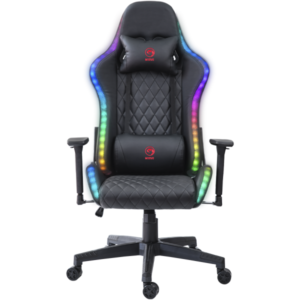 GAMING STOL - MARVO CH-35BK RGB ČRNE BARVE - Image 3