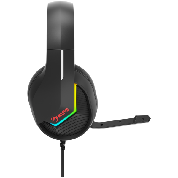MARVO H8618 BK ŽIČNE SLUŠALKE RGB ČRNE BARVE - Image 3